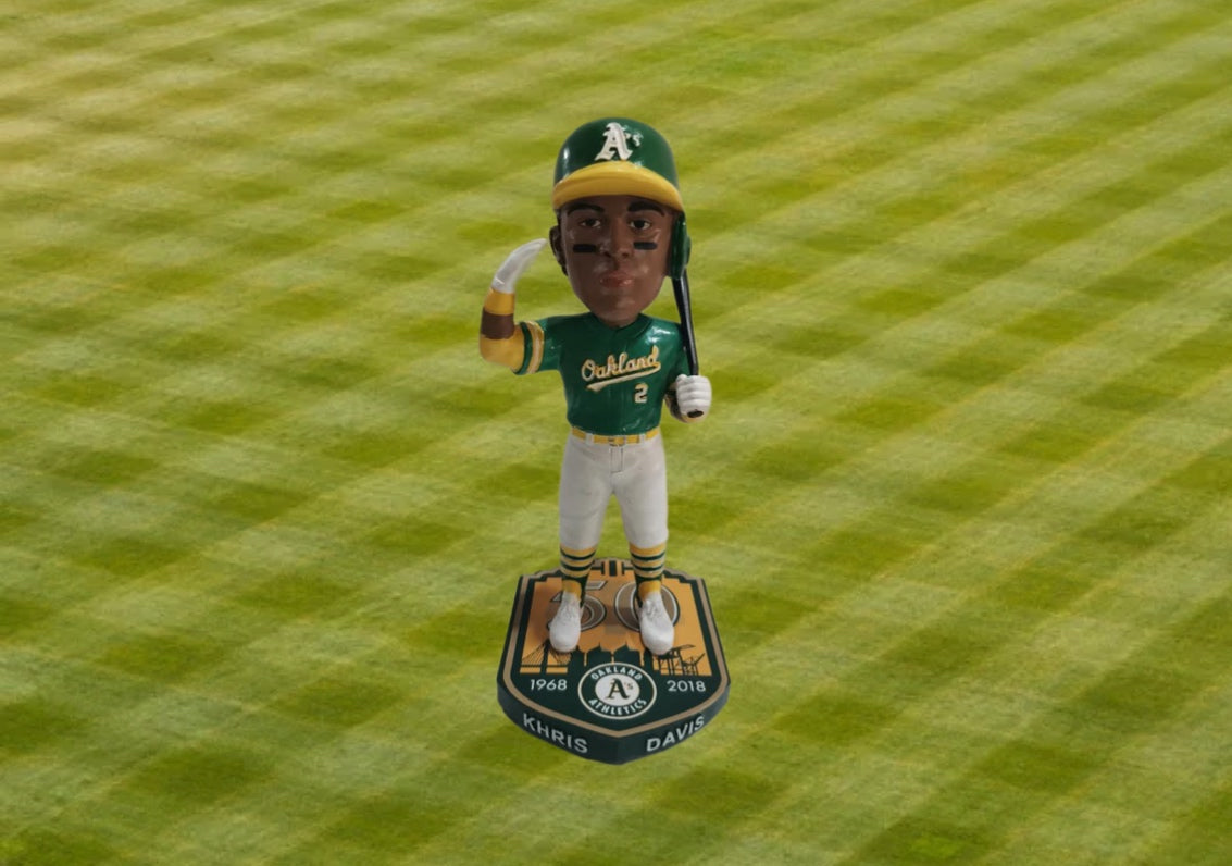 Khris Davis and Mike Gallego Bobbleheads Combo