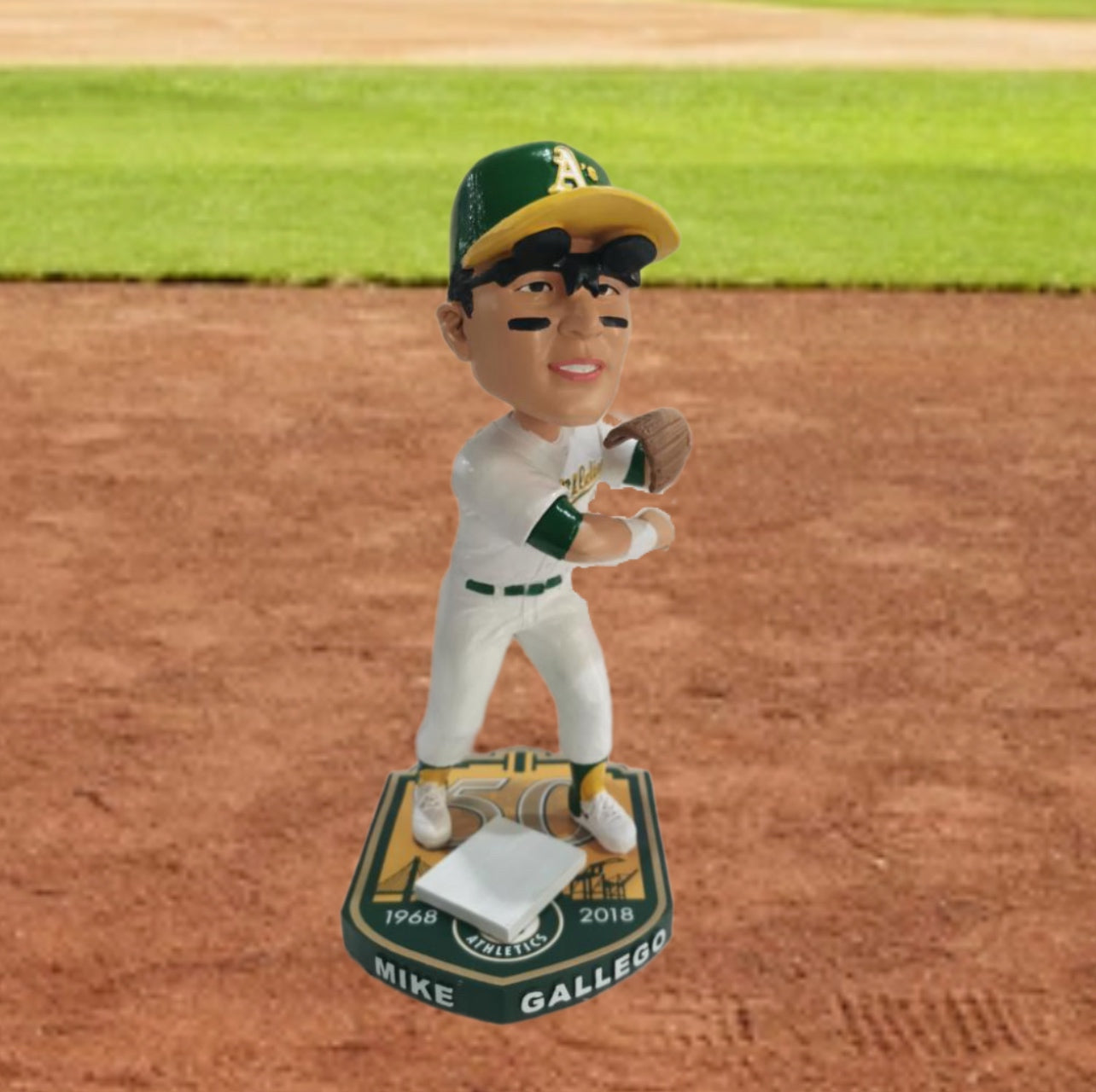Mike Gallego Signed Bobblehead